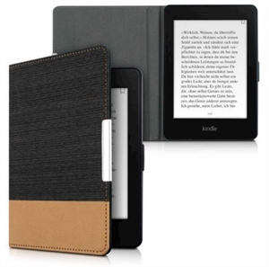 eBookReader Paperwhtie 4 cover canvas sort brun